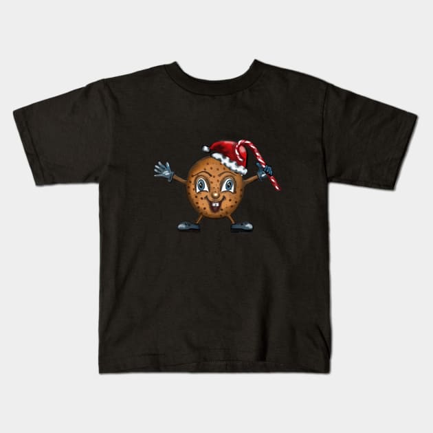 Happy Xmas Cookie Kids T-Shirt by Kyradem